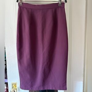 Pinup pencil skirt in plum size medium